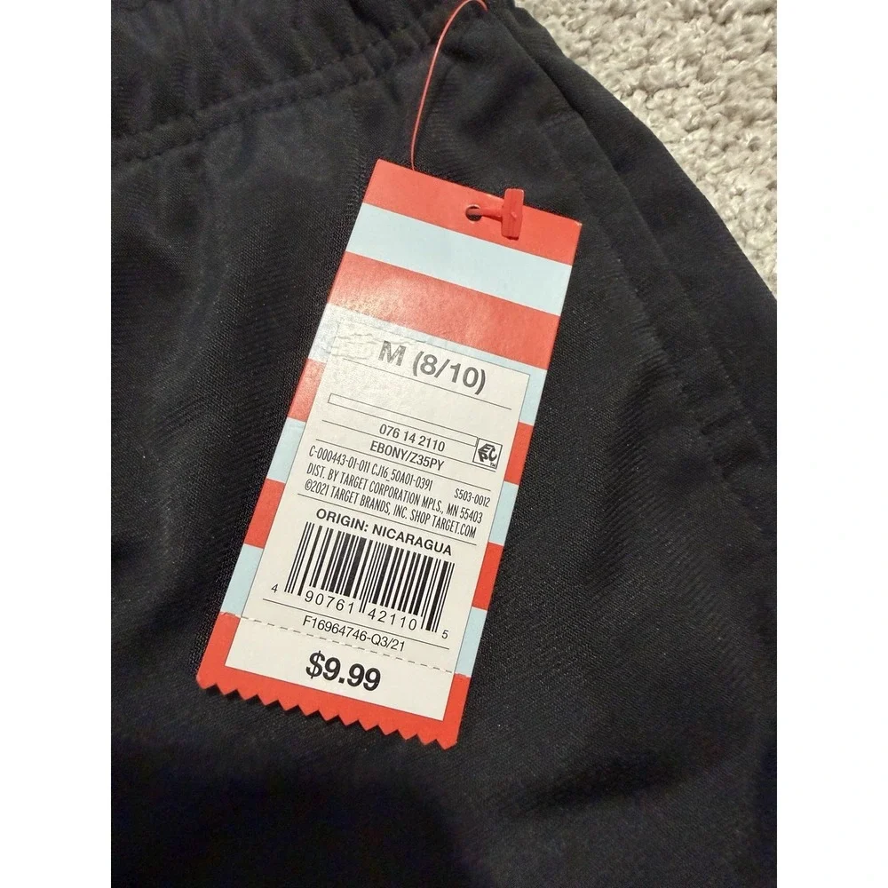 NWT Cat & Jack Black Drawstring Active Jogger Pants Sweats Size Medium (8/10)